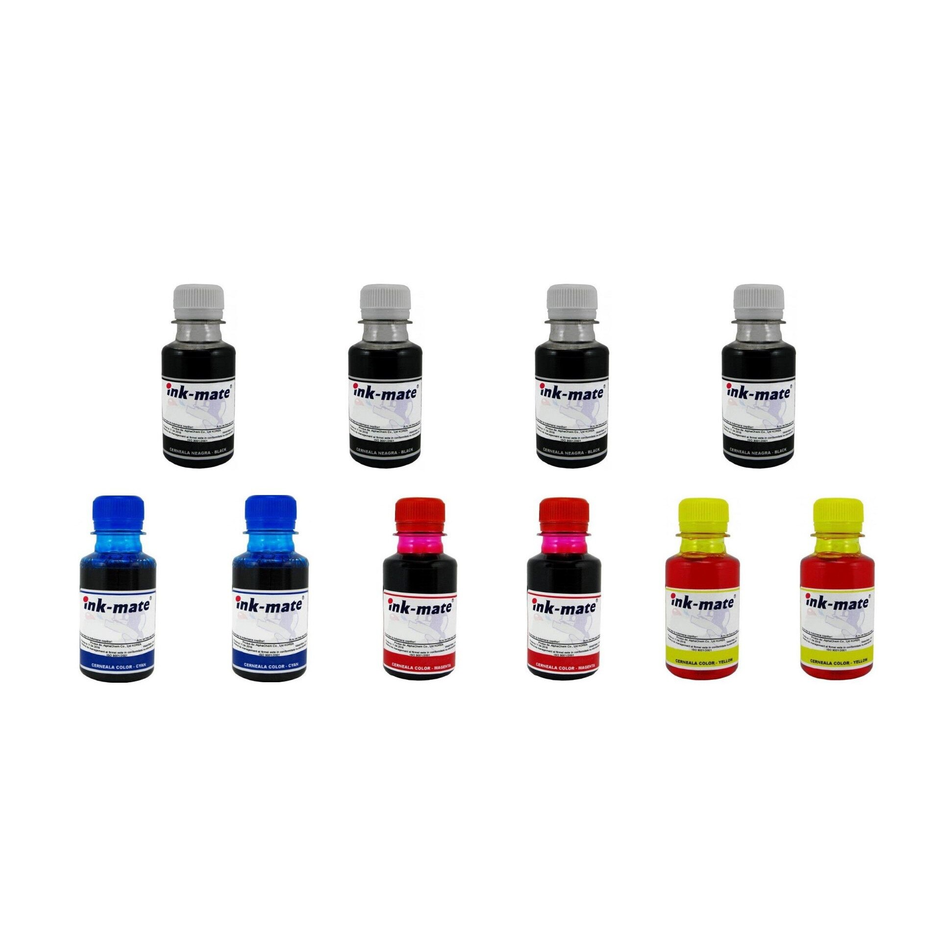 Pachet flacon refill cerneala Ink-Mate 1000ml PGI-570PGBK negru CLI-571BK negru CLI-571C cyan CLI-571M magenta CLI-571Y galben compatibil Canon