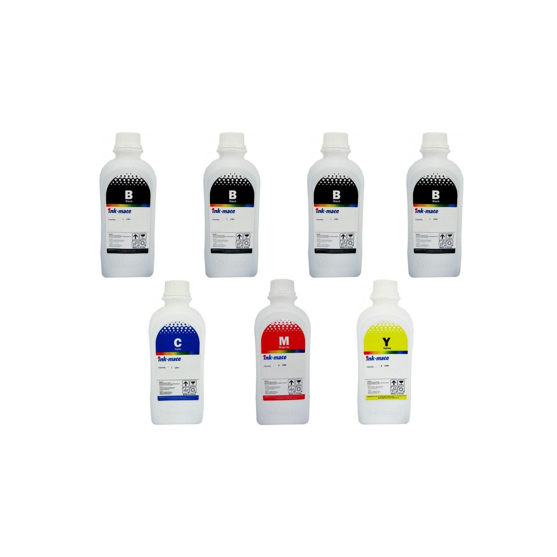 Pachet flacon refill cerneala Ink-Mate 7000ml PGI-525PGBK negru x2 CLI-526BK negru x2 CLI-526C cyan CLI-526M magenta CLI-526Y galben compatibil Canon