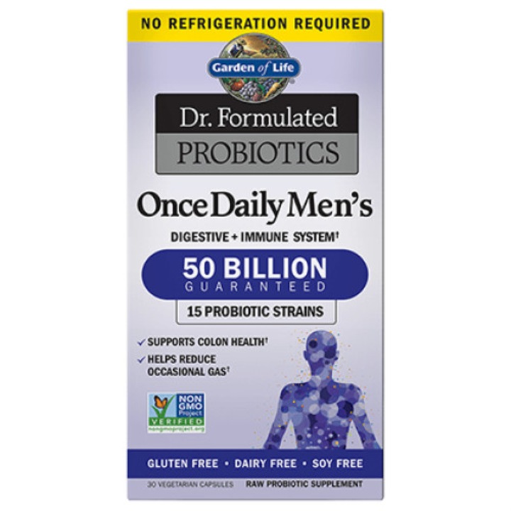 Пробиотик за мъже GARDEN OF LIFE Dr. Dr. Formulated Probiotics, 30 капсули, Без глутен