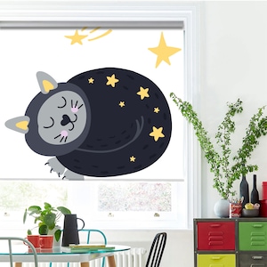 Rolete Art Kids Tip Jaluzele Cu Rulou Si Sistem Inclus Pisica