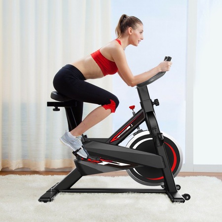 Bicicleta spinning Timeless Tools, sezut si inaltime reglabila, ecran LCD