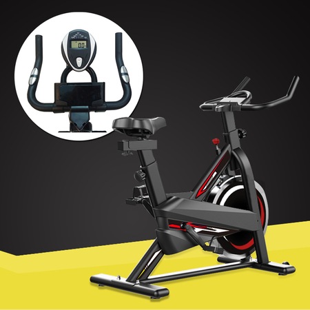 Bicicleta spinning Timeless Tools, sezut si inaltime reglabila, ecran LCD