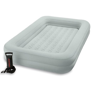 Saltea gonflabila INTEX Kidz Travel, 107x168x25 cm, cu pompa actionata manual inclusa, copii 3-6 ani Saltea gonflabila INTEX Kidz Travel, 107x168x25 cm, cu pompa actionata manual inclusa, copii 3-6 ani