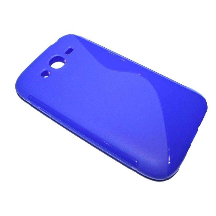 Силиконов калъф, съвместим с Samsung Galaxy Ace 2 i8160 Model S Line, син