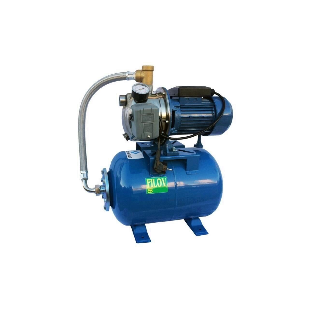 Hidrofor 24L, Filov Jet100/24I, corp pompa din Inox, 2900 L/h