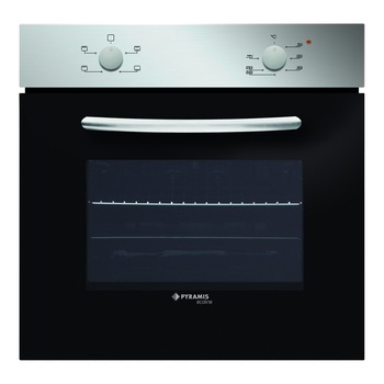 Cuptor eletric incorporabil Pyramis 60IN 1013, 4 functii, Clasa A, Inox si sticla neagra Cuptor eletric incorporabil Pyramis 60IN 1013, 4 functii, Clasa A, Inox si sticla neagra