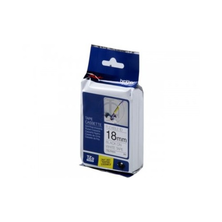 Banda continua laminata flexibila Brother TZEFX241, 18mm, 8m