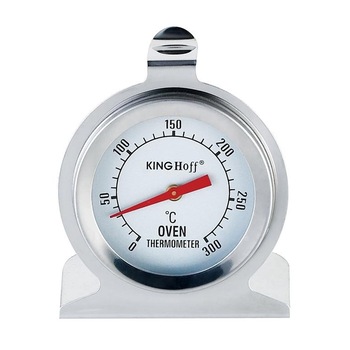 Termometru pentru cuptor KingHoff, material inox, temperatura 0 - 300°C Termometru pentru cuptor KingHoff, material inox, temperatura 0 - 300°C