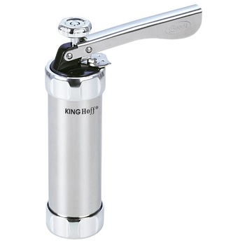 Presa pentru biscuiti si fursecuri KingHoff, material inox, include 20 forme Presa pentru biscuiti si fursecuri KingHoff, material inox, include 20 forme