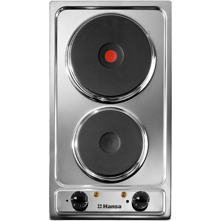 Plita incorporabila Hansa BHEI301077, Electrica, 2 Arzatoare, Inox