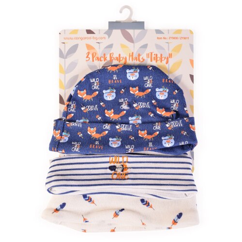 Set Cangaroo 3 Caciulite Nou Nascut Baieti