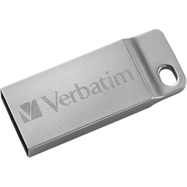 USB Flash памет Verbatim Metal Executive 2.0, 32GB, Сребриста