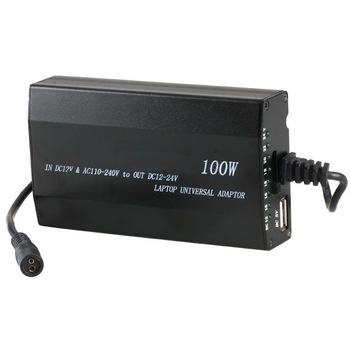 Incarcator universal laptop, priza si auto, 100W, 8 conectori Incarcator universal laptop, priza si auto, 100W, 8 conectori