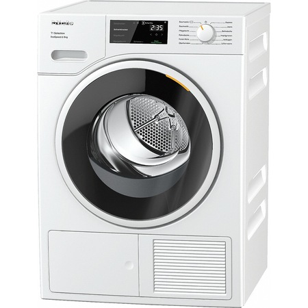 Uscator de rufe Miele TSF 643 WP, Pompa de caldura, 8kg, Clasa A+++, FragranceDos, EcoDry, EcoSpeed, Alb