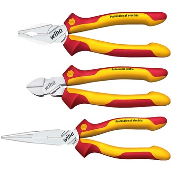 Set clesti cromati pentru electricieni, izolati la 1000V, WIHA, 3 piese Set clesti cromati pentru electricieni, izolati la 1000V, WIHA, 3 piese