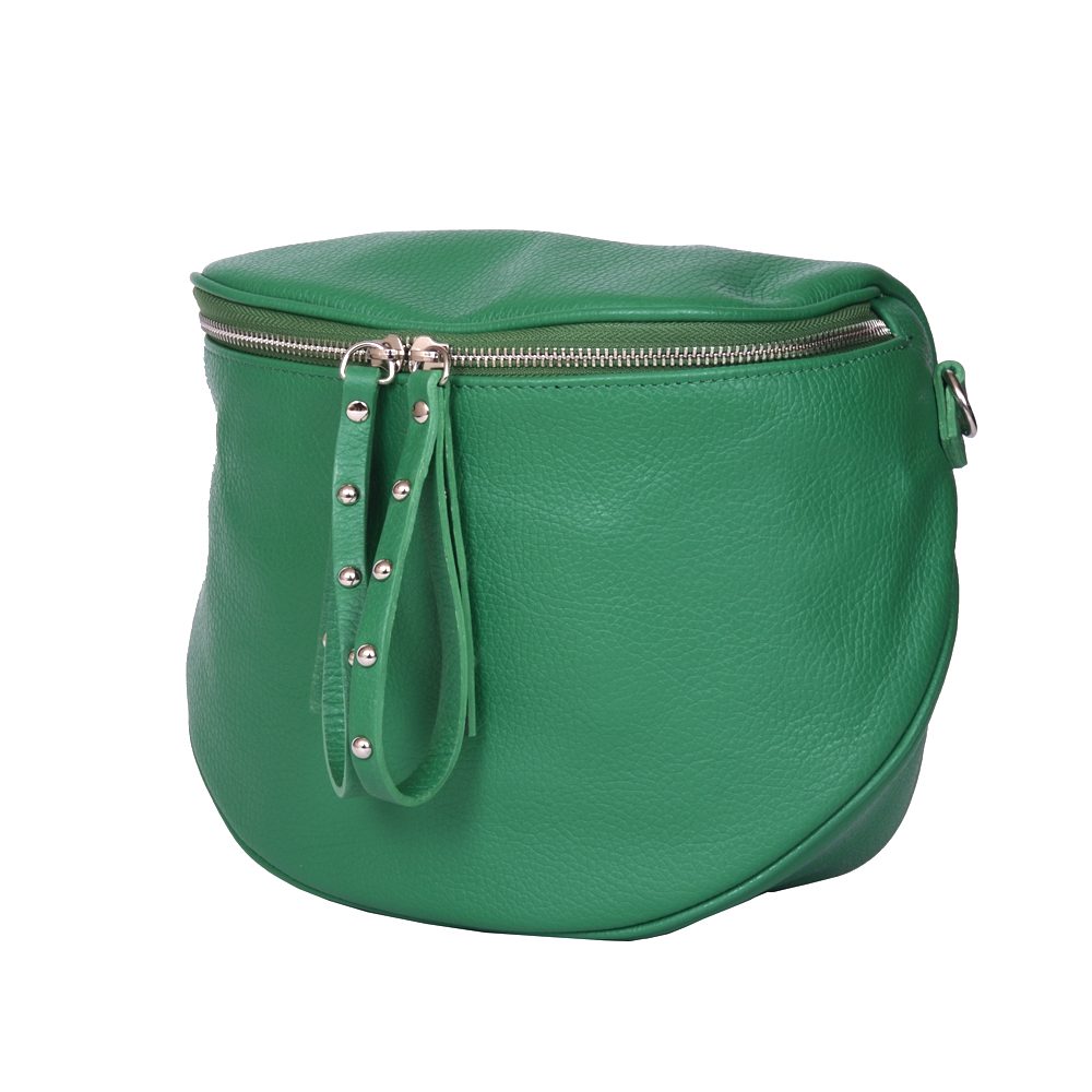 Poseta dama din piele naturala Siena verde
