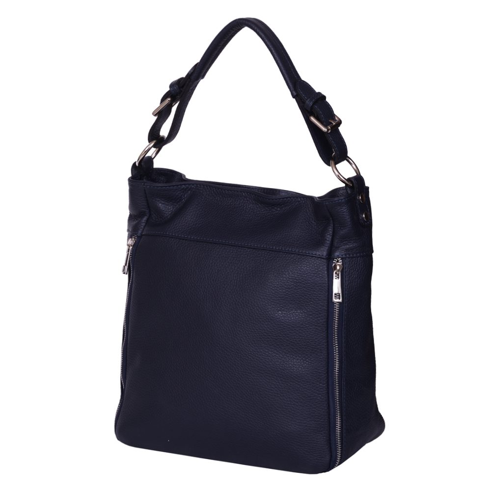 Geanta dama piele naturala Lucia bleumarin