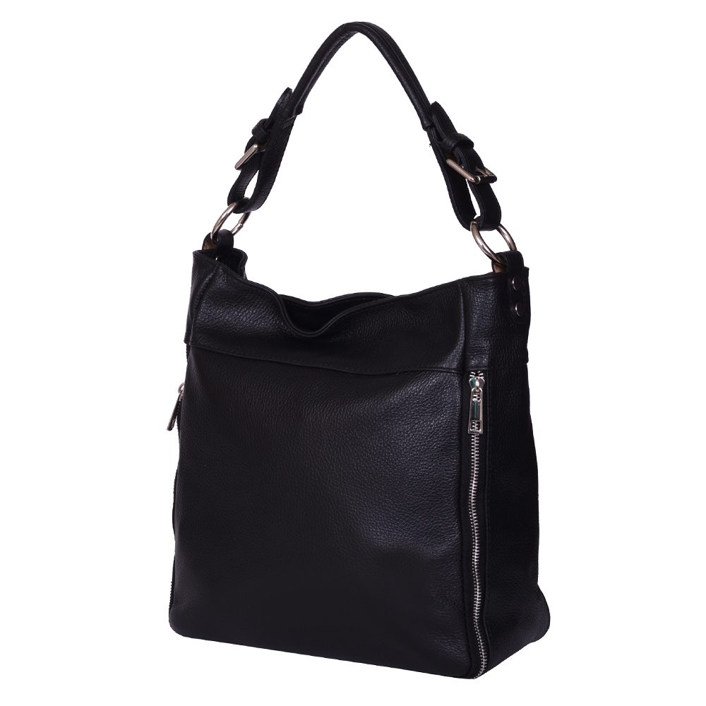 Geanta dama piele naturala Lucia neagra