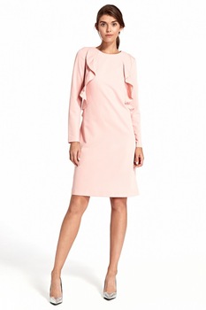 Rochie de zi model 123860 Nife, Roz, 38 Rochie de zi model 123860 Nife, Roz, 38