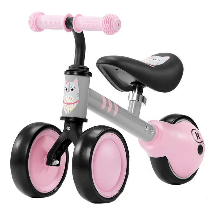 Велосипед без педали Kinderkraft - Cutie, Розов