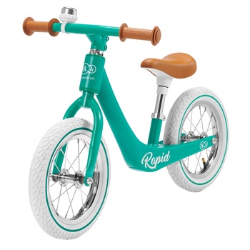 Bicicleta fara pedale Kinderkraft - Rapid, verde Bicicleta fara pedale Kinderkraft - Rapid, verde