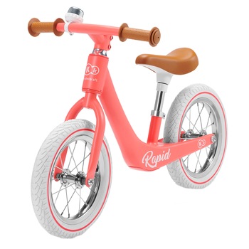 Bicicleta fara pedale Kinderkraft - Rapid, roz Bicicleta fara pedale Kinderkraft - Rapid, roz