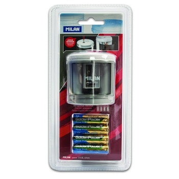 Set ascutitoare electrica simpla Milan + 4 Baterii Mitsubishi LR06 Set ascutitoare electrica simpla Milan + 4 Baterii Mitsubishi LR06