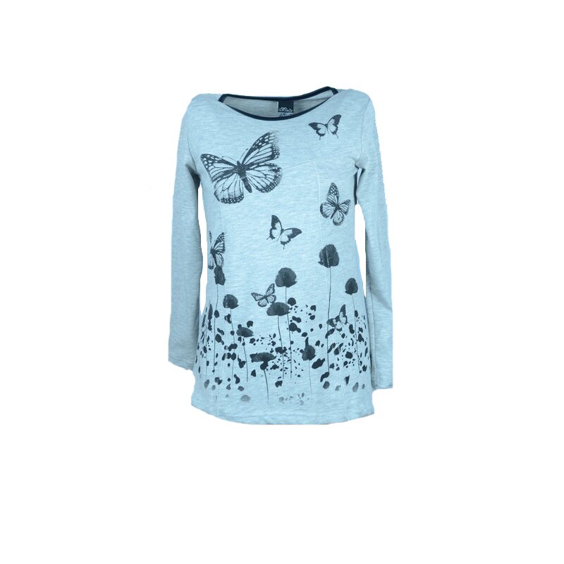 Bluza cu maneca lunga pentru fete Atut A-5105, Gri, 116