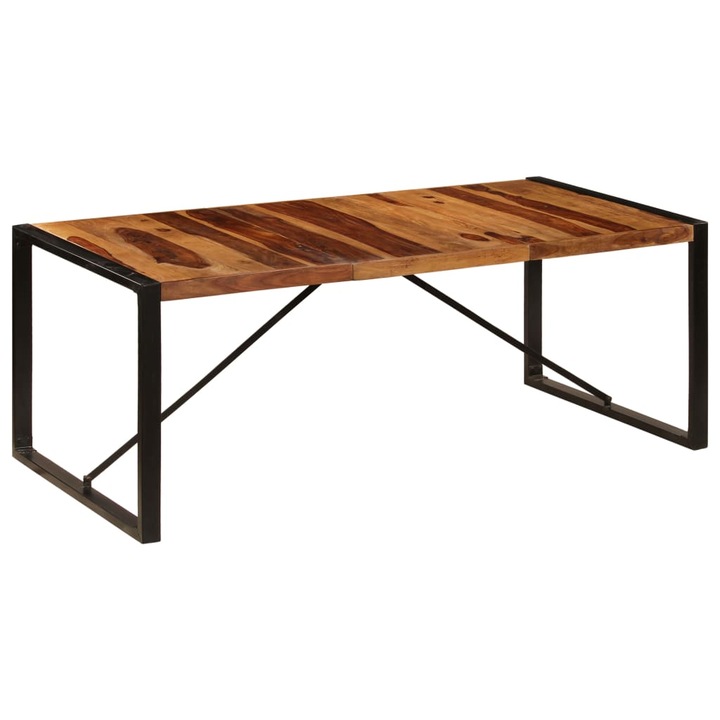Трапезна маса vidaXL, 200x100x75 cм, акациево дърво масив 247413