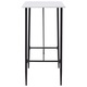 Set mobilier de bar din 5 piese, vidaXL, Tesatura, 120 x 60 x 110 cm Maro/Alb
