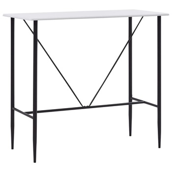 Masa de bar, alb, 120 x 60 x 110 cm, MDF 281547 Masa de bar, alb, 120 x 60 x 110 cm, MDF 281547