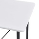 Set mobilier de bar din 5 piese, vidaXL, Tesatura, 120 x 60 x 110 cm Maro/Alb