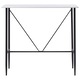 Set mobilier de bar din 5 piese, vidaXL, Tesatura, 120 x 60 x 110 cm Maro/Alb
