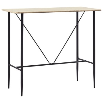 Masa de bar, stejar, 120 x 60 x 110 cm, MDF 281548 Masa de bar, stejar, 120 x 60 x 110 cm, MDF 281548