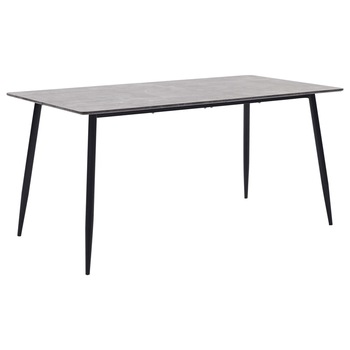 Masa de bucatarie, vidaXL, MDF/Otel vopsit electrostatic, 160 x 80 x 75 cm, Gri Masa de bucatarie, vidaXL, MDF/Otel vopsit electrostatic, 160 x 80 x 75 cm, Gri