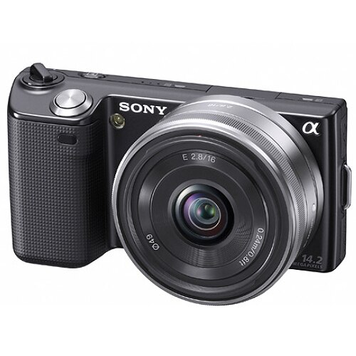 Aparat foto DSLR Sony NEX-5A Negru + obiectiv SEL16F28 Negru - eMAG.ro