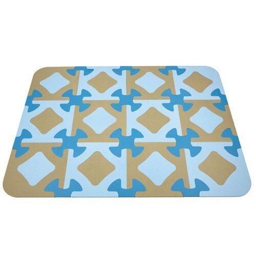 Covoras OK Baby Mozaic pentru Joaca, Albastru