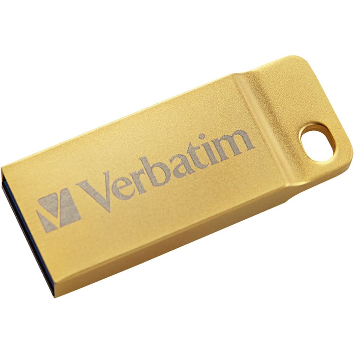 USB Flash памет Verbatim Metal Executive 3.0, 64GB, Gold