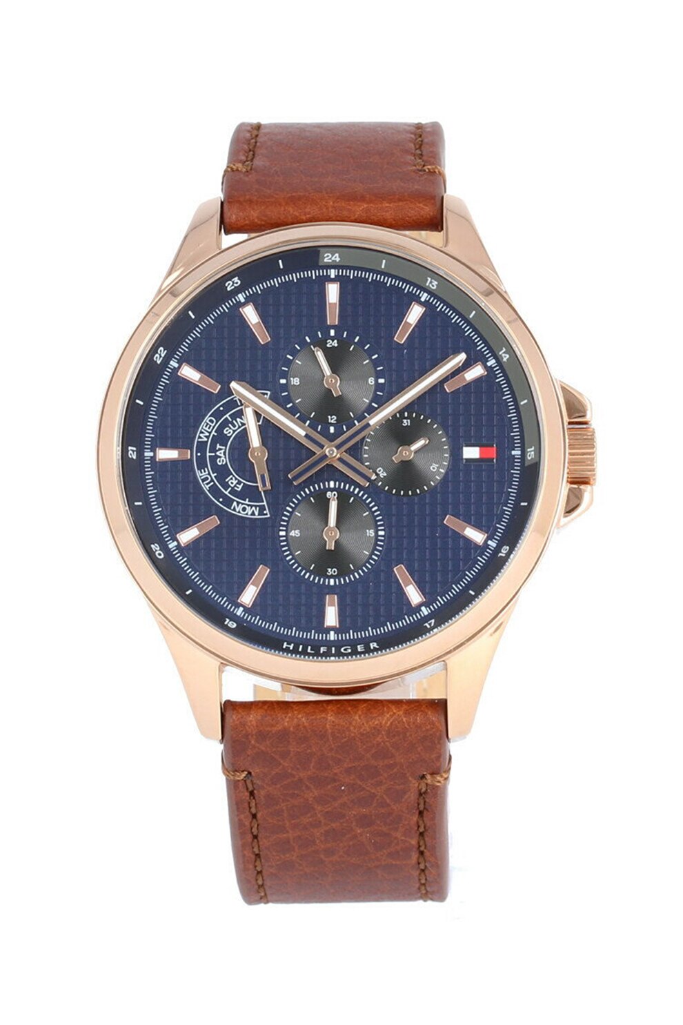 Tommy Hilfiger, Ceas cu functii multiple Shawn, Maro coniac/Auriu