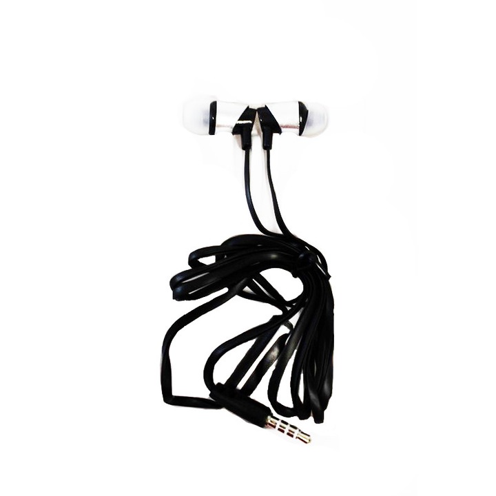 Аудио слушалки с кабел и микрофон, супер бас, XTN02, сиви