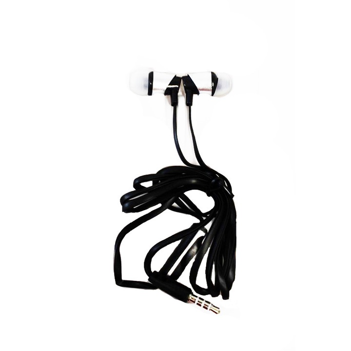Casti audio EDAR® cu fir si microfon, super Bass, XTN02, gri