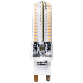 Bec LED HEPOL, silicon, forma bulb, G9, 4W, 30000 ore, lumina calda Bec LED HEPOL, silicon, forma bulb, G9, 4W, 30000 ore, lumina calda