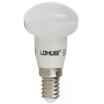 Bec LED LOHUIS, forma reflector R39, E14, 4W, 30000 ore, lumina rece Bec LED LOHUIS, forma reflector R39, E14, 4W, 30000 ore, lumina rece