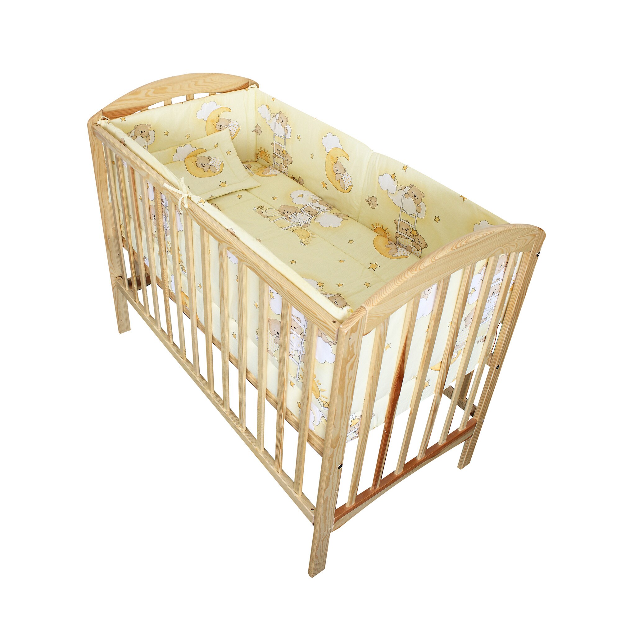 Lenjerie ursuletul somnoros, galben 5 piese 140x70 cm