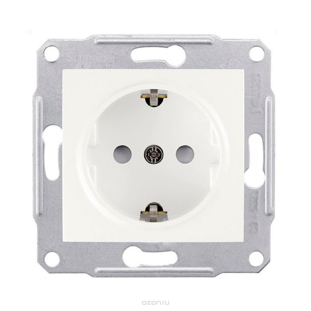 Priza simpla Schneider Sedna Alb