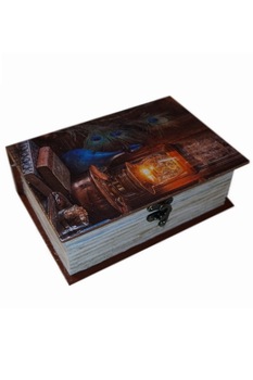 Cutie de bijuterii tip carte decorata manual, Serena, Book lover Cutie de bijuterii tip carte decorata manual, Serena, Book lover