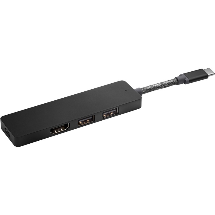 Hub multiport HP Envy, USB-C, Negru