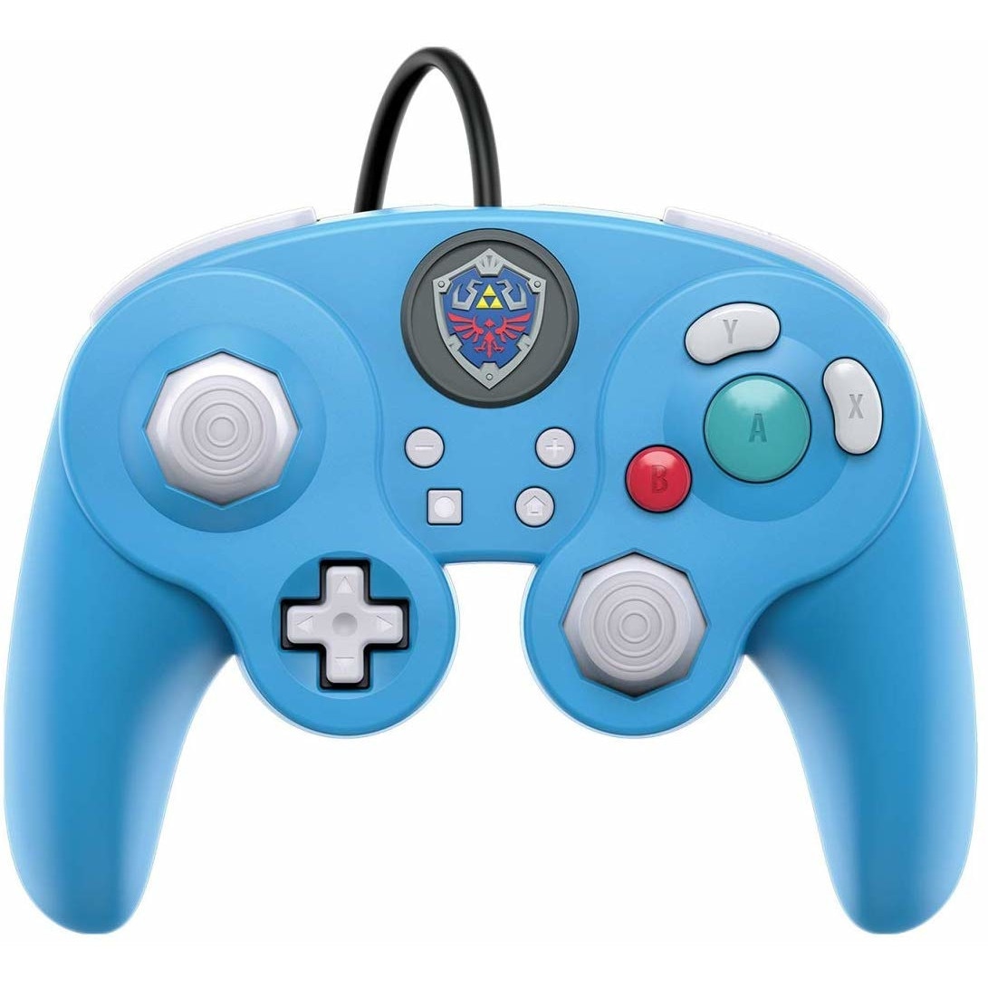 Controller cu Fir Nintendo Zelda Breath of the Wild Smash Pad Pro Albastru pentru Nintendo Switch