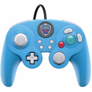 Controller cu Fir Nintendo Zelda Breath of the Wild Smash Pad Pro Albastru pentru Nintendo Switch Controller cu Fir Nintendo Zelda Breath of the Wild Smash Pad Pro Albastru pentru Nintendo Switch