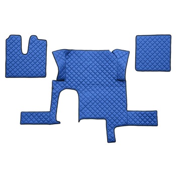 Set 3 covorase camion F-Core, Piele-ECO, pentru MAN TGX, transmisie automata, un sertar, Albastru Set 3 covorase camion F-Core, Piele-ECO, pentru MAN TGX, transmisie automata, un sertar, Albastru